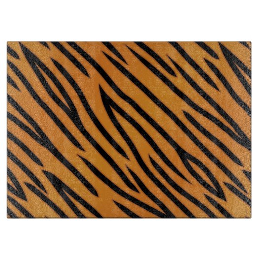 Tiger-Streifen-Muster Schneidebrett (Vorderseite)