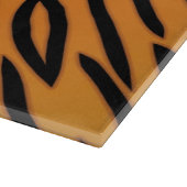 Tiger-Streifen-Muster Schneidebrett (Ecke)