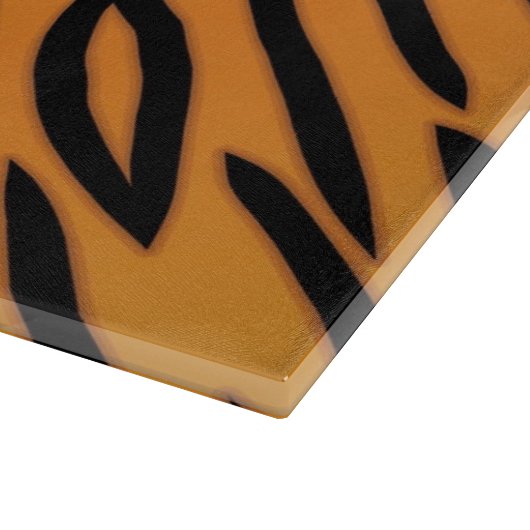 Tiger-Streifen-Muster Schneidebrett (Ecke)