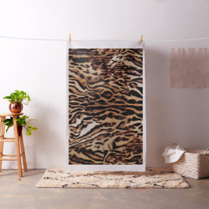 Tiger-Streifen-Muster Stoff