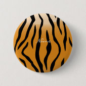 Tiger Streifen Muster Thunder_Cove Button (Vorderseite)