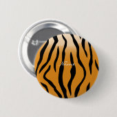 Tiger Streifen Muster Thunder_Cove Button (Vorne & Hinten)