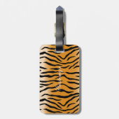 Tiger Streifen Muster Thunder_Cove Gepäckanhänger (Rückseite vertikal)