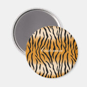 Tiger Streifen Muster Thunder_Cove Magnet (Vorderseite/Rückseite)