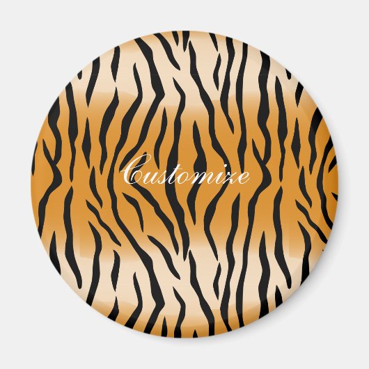 Tiger Streifen Muster Thunder_Cove Magnet (Vorne)