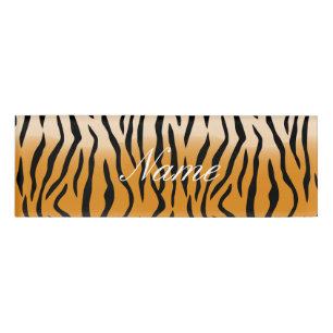 Tiger Streifen Muster Thunder_Cove Namenschild
