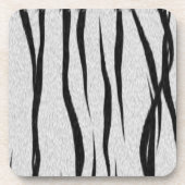 Tiger Streifen Muster. Untersetzer (Vorderseite)