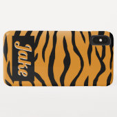 Tiger Streifen Orange und Schwarz Case-Mate iPhone Hülle (Rückseite (Horizontal))