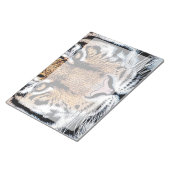 Tiger Streifen Portrait in Grafik-Press-Stil Notizblock (angewinkelt)