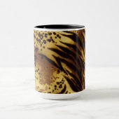 Tiger-Streifen-Safari-Druck-Kaffee-Tasse Tasse (Zentrum)