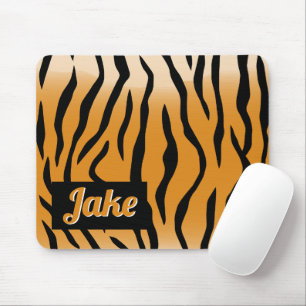 Tiger Streifen schwarz und orange Mousepad