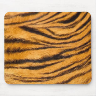 Tiger Streifen schwarz und orange personalisieren Mousepad