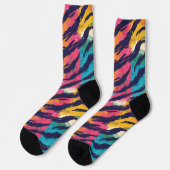 Tiger-Streifen Socken (Linkes Detail)
