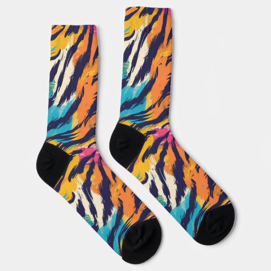 Tiger-Streifen Socken (Rechts)