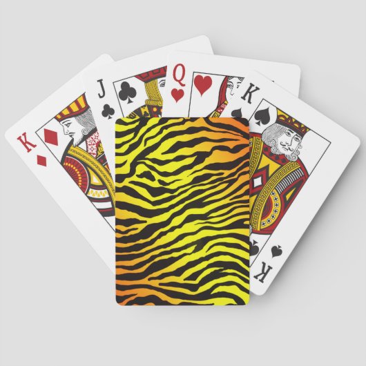 Tiger-Streifen Spielkarten (Rückseite)