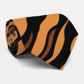 Tiger-Streifen-Tarnungs-Muster Krawatte (Gerollt)