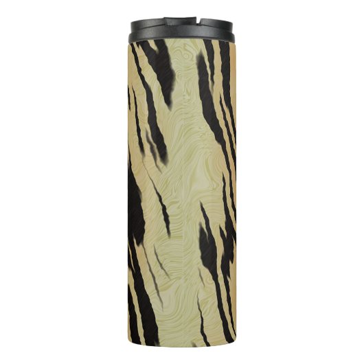 Tiger-Streifen Thermosbecher (Rückseite)