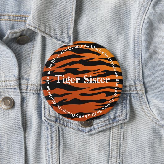 Tiger-Streifen-Tiger-Schwester Button (Beispiel)