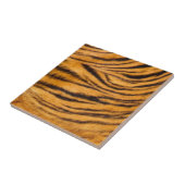 Tiger Streifen Weicheier Schwarz und Orange person Fliese (Seite)