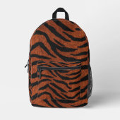 Tiger-Streifen-Wildmuster Bedruckter Rucksack (Vorderseite)