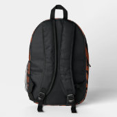 Tiger-Streifen-Wildmuster Bedruckter Rucksack (Rückseite)