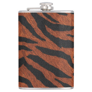 Tiger-Streifen-Wildmuster Flachmann