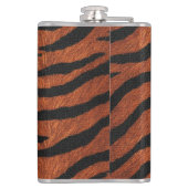 Tiger-Streifen-Wildmuster Flachmann (Rückseite)