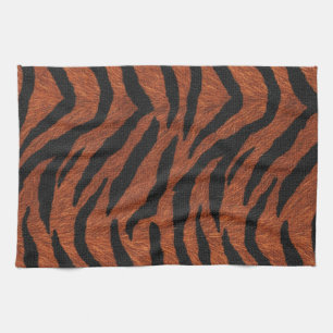 Tiger-Streifen-Wildmuster Geschirrtuch
