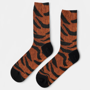 Tiger-Streifen-Wildmuster Socken