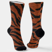 Tiger-Streifen-Wildmuster Socken (Gewinkelt)