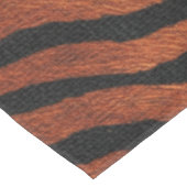 Tiger-Streifen-Wildmuster Tischdecke (Schrägansicht)