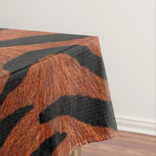 Tiger-Streifen-Wildmuster Tischdecke