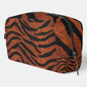 Tiger-Streifen-Wildmuster Waschbeutel (Rechte Ecke)