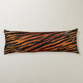 Tiger Streifen Wildtiermuster Seitenschläferkissen (Rückseite)
