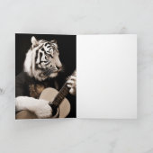 Tiger Strings – Elegant Musical Art Karte (Innenseite)
