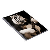 Tiger Strings – Elegant Musical Art Notizblock (Rechte Seite)