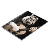 Tiger Strings – Elegant Musical Art Notizblock (Linke Seite)