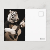 Tiger Strings – Elegant Musical Art Postkarte (Rückseite)