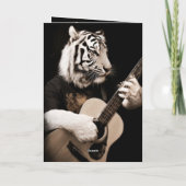 Tiger Strings – Elegante Musikkunst Karte (Rückseite)