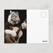 Tiger Strings – Elegante Musikkunst Postkarte (Rückseite)