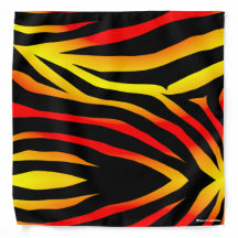Tiger Strip Animal Print Muster Bandana