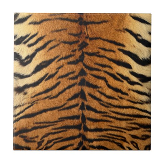 Tiger Strip Fur Print Fliese (Vorderseite)