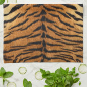 Tiger Strip Fur Print Geschirrtuch (Gefaltet)