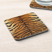 Tiger Strip Fur Print Getränkeuntersetzer (Linke Seite)