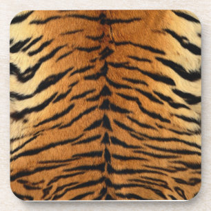 Tiger Strip Fur Print Getränkeuntersetzer