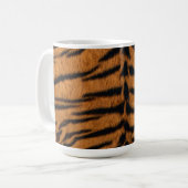 Tiger Strip Fur Print Kaffeetasse (Vorderseite Links)