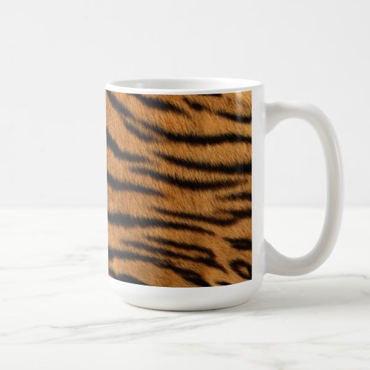 Tiger Strip Fur Print Kaffeetasse (Rechts)