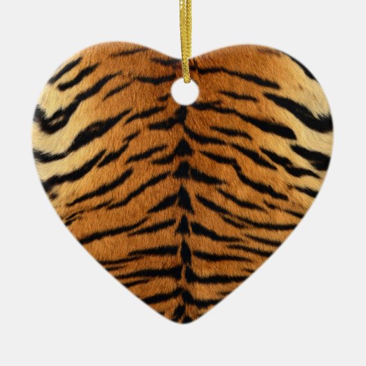 Tiger Strip Fur Print Keramikornament (Vorne)