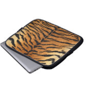 Tiger Strip Fur Print Laptopschutzhülle (Vorne Knopf)