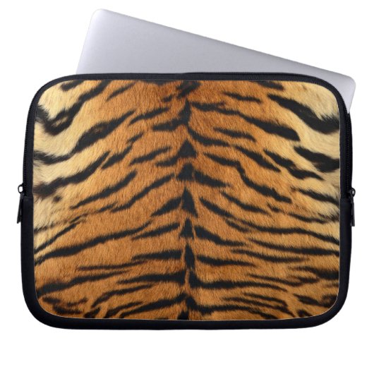 Tiger Strip Fur Print Laptopschutzhülle (Vorderseite)